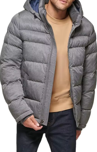 Custom OEM Puffer Coat Mens <b>Winter</b> Padded Jacket <b>Quilted</b> Warm Lightweight Windproof Outdoor Fashion Daily Wear - Product Image 4