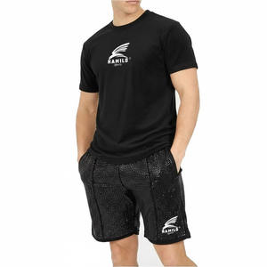 Conjuntos de Dos Piezas Personalizados para Hombre, Tejidos de Secado Rápido, Ropa Casual con Camiseta Estampada y Pantalones Cortos en Oferta - Product Image 1