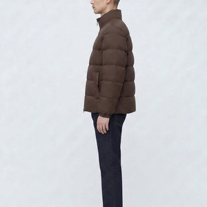 Premium Puffer <b>Jacket</b> Men Warm Winter Wear <b>With</b> Stand Collar Smooth Finish Full Front <b>Zipper</b> Side <b>Pockets</b> Soft Comfortable - Product Image 3