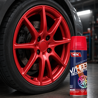 4X 450ml Peinture Décollable pour Jantes, Revêtement Élastique Amovible en Aérosol, Film de Recoloration pour Jantes, Protection Anti-Corrosion en Spray