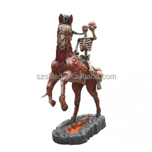 The Dark Rider Egg Bench Easter Bunny Pumpkin Rooster Table Giant <strong>Skeleton</strong> Halloween Archway Candle <strong>Large</strong> Fiberglass <strong>Decoration</strong> - Product Image 2