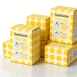 Caja de Papel Rectangular Plegable de Cartón Negro con Logotipo Personalizado al por Mayor, Impermeable, de Alta Gama, con Cierre Magnético para Cosméticos Esenciales - Product Image 1