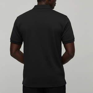 Tissu tricoté uni en polyester/coton tendance pour chemise, 180 GSM, logo imprimé DTF personnalisé, 2 couleurs, séchage rapide, streetwear - Product Image 2