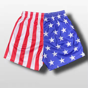 Shorts décontractés pour hommes et femmes, 100% polyester, maille respirante, impression par sublimation, séchage rapide, pour le basketball, la natation, la course à pied - Product Image 2