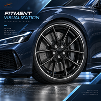 Jantes forgées monobloc VIW-218 à cinq branches usinées, 18-22 pouces, 5x112 5x114.3 pour BMW Audi Mercedes-Benz