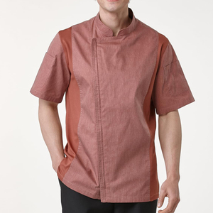 Polyester Cotton Chef <b>Jackets</b> for Professional Kitchens Breathable Double Breasted Chef Coat <b>Short</b> <b>Sleeve</b> Chef <b>Jackets</b> - Product Image 1