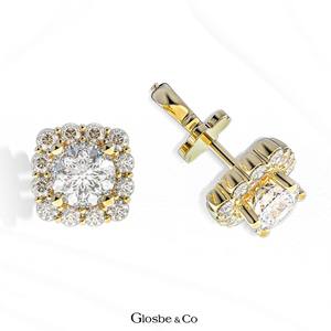 OEM/ODM Glosbe & Co BNMOI41 Pendientes de Aro Redondos de Plata de Ley con Moissanita de 1.0-1.5 Gramos, 5mm, Joyería para Mujer, Caja de Regalo - Product Image 2