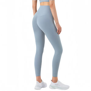 High Quality Women's Nylon Butt Lifting Seamless Yoga Pants High Waist Tight Sexy Thick Sport <b>Leggings</b> Solid <b>Pattern</b> Lightweight - Product Image 3