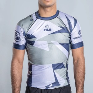 280g Short Sleeve Adults Customized Breathable Eco-Friendly MMA Rash Guard <b>Compression</b> <b>Shirt</b> for BJJ No Gi UPF50+ - Product Image 2