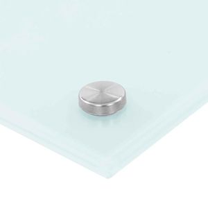 2 pz. bianchi 39,37 x 15,75 pollici, decorativi, in vetro temperato, per paraschizzi cucina - Product Image 6