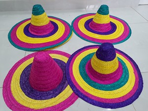 Sombrero de Paja Unisex de Vietnam, el Más Vendido, Colorido, para Adultos, Ajustable, para Viajes, Vacaciones, Despedidas de Soltero, Discotecas - Product Image 1
