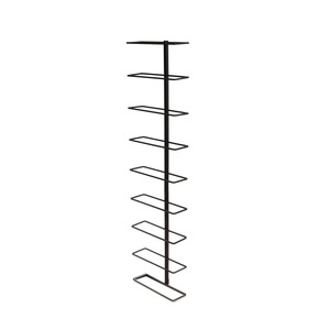 Elegante Estante Vertical para Botellas de Vino que Ahorra Espacio, con Acabado Negro Flotante, Soporte de Pared Minimalista para Botellas Individuales - Product Image 3