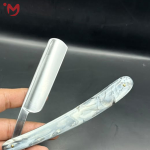 Professional Single Blade Stainless Steel <b>Straight</b> <b>Razor</b> With Plastic Handle For Face Shaving Barber Shop Use Male - Product Image 2