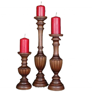 Bougeoir en bois écologique Bougeoir en bois très exigeant Ensemble de supports d'éclairage pour la maison et les restaurants Décoration d'éclairage Arrivée chaude - Product Image 1