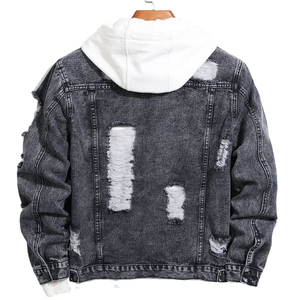 Nouvelle veste en jean tendance pour hommes, style vintage, extensible et légère, idéale pour l'extérieur - Product Image 2