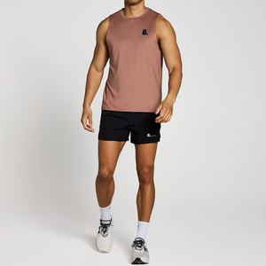 เสื้อกล้ามออกกำลังกายผู้ชายทรงเข้ารูป ผ้าถักผสมสแปนเด็กซ์/คอตตอน แห้งเร็ว ปักลาย - Product Image 5