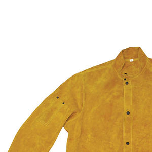 Chaqueta de soldadura hecha de cuero vacuno de primera calidad, ropa de protección, chaqueta de soldadura resistente al fuego - Product Image 4