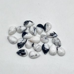 Turquesa Cobre Búfalo Blanco en Forma de Pera, Cabujón, Gema Suelta para Joyería - Product Image 3