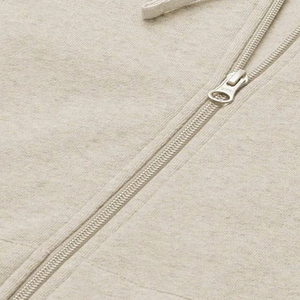 Sudadera con Capucha y Cierre para Mujer, Mezcla de Algodón, Tejido de Punto, Color Sólido, Manga Larga, para Otoño, Transpirable, Sin Forro - Product Image 5