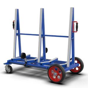 BUGGY DE LOSA DE DOBLE CARA AUSAVINA almacena y transporta losas de piedra alrededor de fábricas o cualquier espacio pequeño. - Product Image 6
