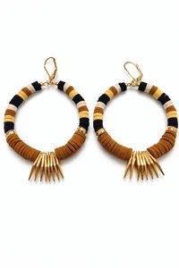 Best Style High Quality <b>Handmade</b> Bohemian Glass Beads and Natural Freshwater Pearl Antique Raffia <b>Earrings</b> for Women - Product Image 4