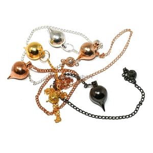 Wholesale Buy Copper Cone Chamber OM Brass Metal Pendulum Semi-Precious Stone Crafts - Product Image 4