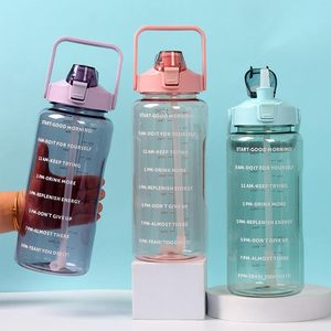 2000ml for Time Markers BPA-Free Leak-Proof <b>Plastic</b> Shaker for Fitness Gym Daily Hydration Eco-Friendly - Product Image 6
