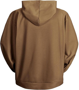 Sweat-shirts à capuche unisexes surdimensionnés, vente en gros, personnalisables, 450 GSM, hiver, couleur unie, streetwear, décontractés, 100% coton - Product Image 2