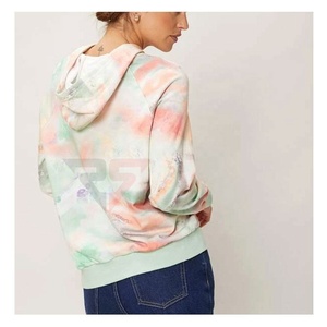 Venta al por mayor en stock Hombres y mujeres Tie Dye Sudaderas con capucha Tops con bolsillo Neon Tie Dye Mujeres Sudadera con capucha - Product Image 2