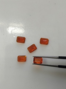 โอปอลสีส้มธรรมชาติ 7x5 มม. รูปทรงแปดเหลี่ยม คุณภาพดีที่สุด สำหรับทำเครื่องประดับ - Product Image 3