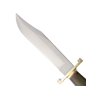 Cuchillo Bowie de acero inoxidable para exteriores, hoja fija con mango de madera para camping, caza y bushcraft. - Product Image 2