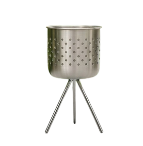 Meilleur design de jardinière à fleurs, fournitures en gros, jardinière à fleurs finition argentée, pot de fleurs personnalisé en usine - Product Image 2