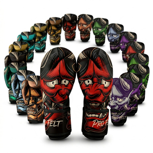 Gants de boxe personnalisés professionnels imprimés sur toute la surface, gants d'entraînement pour le sparring, le Muay Thai, le kickboxing, l'entraînement au sac de frappe, le MMA - Product Image 1