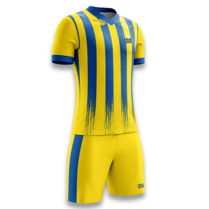 Conjunto de Camisetas de Fútbol Personalizadas con Sublimación Gratuita, 100% Poliéster, Tela Transpirable de Secado Rápido, Logotipo Personalizado, Uniforme de Fútbol para Hombre - Product Image 2