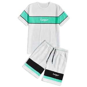 Conjunto Deportivo de Verano para Hombre, de Alta Calidad, Ligero, Camiseta y Pantalones Cortos, Venta al Por Mayor OEM - Product Image 1