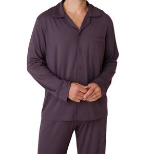 Fabricante Directo de Pijamas para Hombre, Conjunto de Algodón Suave y Transpirable, Ropa de Dormir Tejida, Ropa para el Hogar, Proveedor OEM - Product Image 2