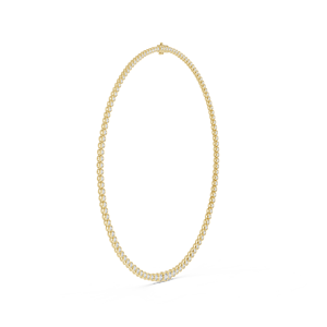 Bold 11 Carat Round Cut Lab Grown Diamond Women Necklace 10k Gold Igi Certified Ef Clarity Fine Jewelry Bezel Setting <b>Neckless</b> - Product Image 5