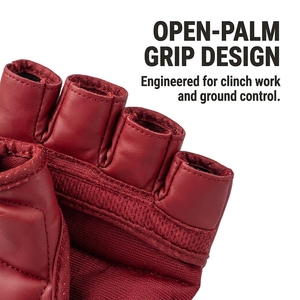 Gants de combat MMA personnalisés avec logo, demi-doigts, pour grappling, taille sur mesure, pour compétition sportive, équipement de combat pour équipes - Product Image 5