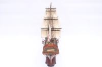 Modèle de bateau à voile anglais HMS VICTORY LORD HORATIO NELSON, finition bois polie, artisanal, Feng Shui, objet de collection, best-seller