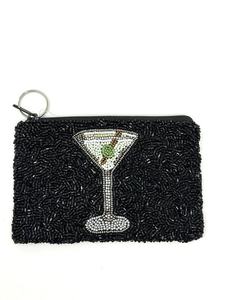 Elegant Beaded Star Clutch <b>Bag</b> Black With Gold Embroidered Design Fashion Accessory - Product Image 4