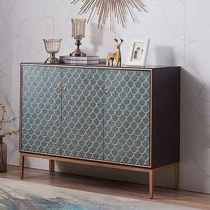 Cómoda de Diseño Moderno con Incrustaciones de Hueso y Altura Ajustable para Muebles de Hogar en Sala de Estar u Oficina en Casa - Product Image 1