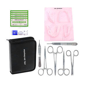Outils chirurgicaux et fils de suture pour kit de suture de formation chirurgicale orale Kit de suture dentaire complet avec coussinets d'entraînement - Product Image 1