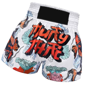 Pantalones Cortos de Muay Thai Sublimados, Ropa Deportiva de Alto Rendimiento, Pantalones Cortos Ligeros para Gimnasio, Ejercicio, Entrenamiento, MMA - Product Image 3