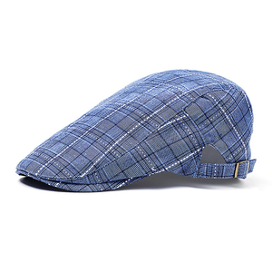 Wholesale Custom Printed Flat <b>Cap</b> Blank <b>Vintage</b> Golf Driving Hat Manufacturer OEM Custom High Quality Heritage Flat <b>Cap</b> Wool - Product Image 3