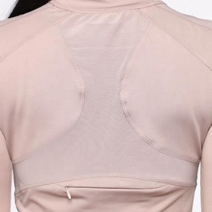 Ensemble de yoga sans coutures : Leggings taille haute et crop top à quart de zip, couleur unie, deux pièces, respirant, écologique, séchage rapide - Product Image 5