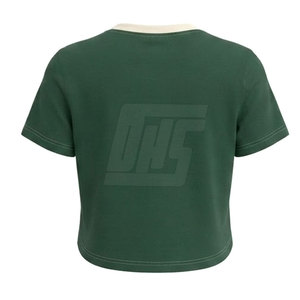 Camisetas cortas de moda para mujer, ajuste cómodo, material ligero, ideal para el gimnasio, entrenamiento y uso casual. - Product Image 6
