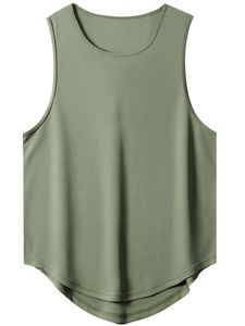 <b>Black</b> <b>Men's</b> Sporty Crew Neck Tank Top <b>Tie</b>-Dye Sports Vest Quick Dry Breathable Knitted 100% Polyester Workout Gym Running Shirt - Product Image 2