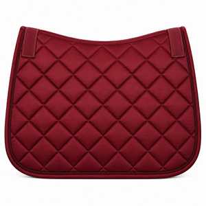 Almohadilla de Silla de Montar Acolchada Borgoña Personalizada, Tejido de Satén Transpirable, Malla Unisex, Aplique de Logotipo Frontal, Impresión Digital, 140g - Product Image 2
