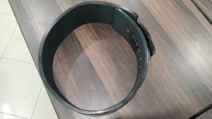 New Pal Buckle Lever Advanced Protection Wrap-around Leather Weightlifting <b>Belt</b> for Gym Squats Powerlifting Back Support - Product Image 6