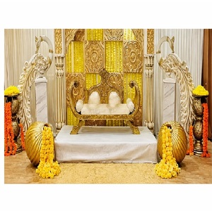 Sofá de lujo para bodas, para ceremonia de compromiso, estilo elegante, sofá de dos plazas, sofá de madera de dos plazas estilo asiático, High Thorne, Reino Unido - Product Image 1